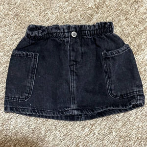 Zara Paperbag Black Skirt 18-24m